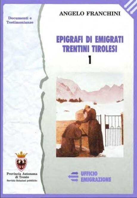 Immagine: Epigrafi di emigrati trentini tirolesi