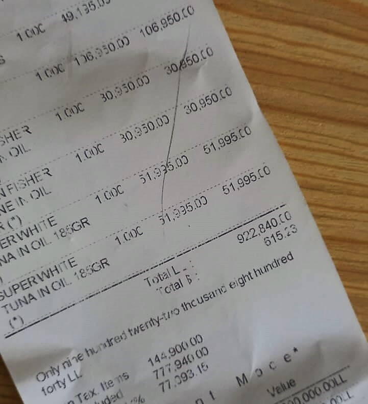 Immagine: 10_Il costo di una spesa veloce al supermercato. 615 $ al cambio ufficiale