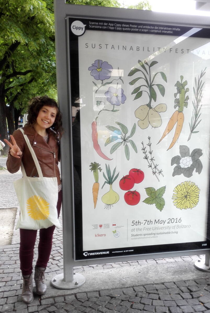 Immagine: 1a_Coordinatrice del Sustainability Festival presso l'Università di Bolzano (2016)
