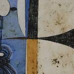 Immagine: 2_Arianna Fracalossi_Quadro di Mariano Fracalossi sullo sbarco sulla luna intitolato “Lem 3” (tecnica mista, 1969)