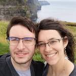 Immagine: 3_Nicola Giordani e Chiara Dellantonio_noi in Irlanda a Cliffs of Moher