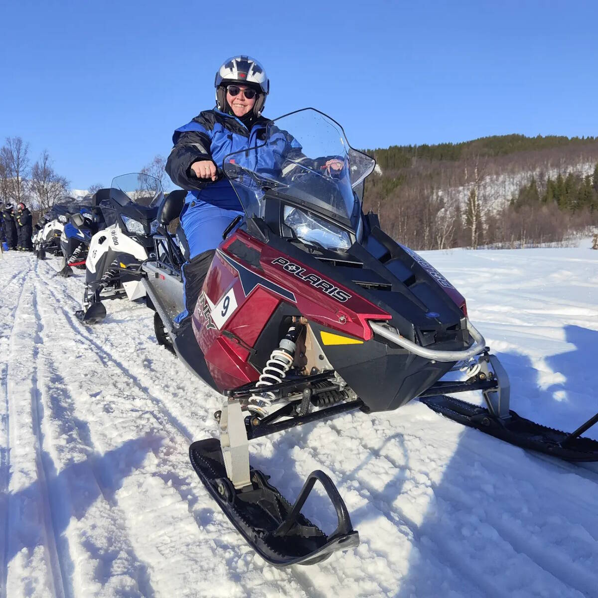 Immagine: A volte i clienti si accompagnano in motoslitta