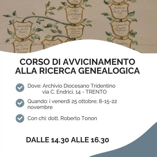 Corso di avvicinamento alla ricerca genealogica