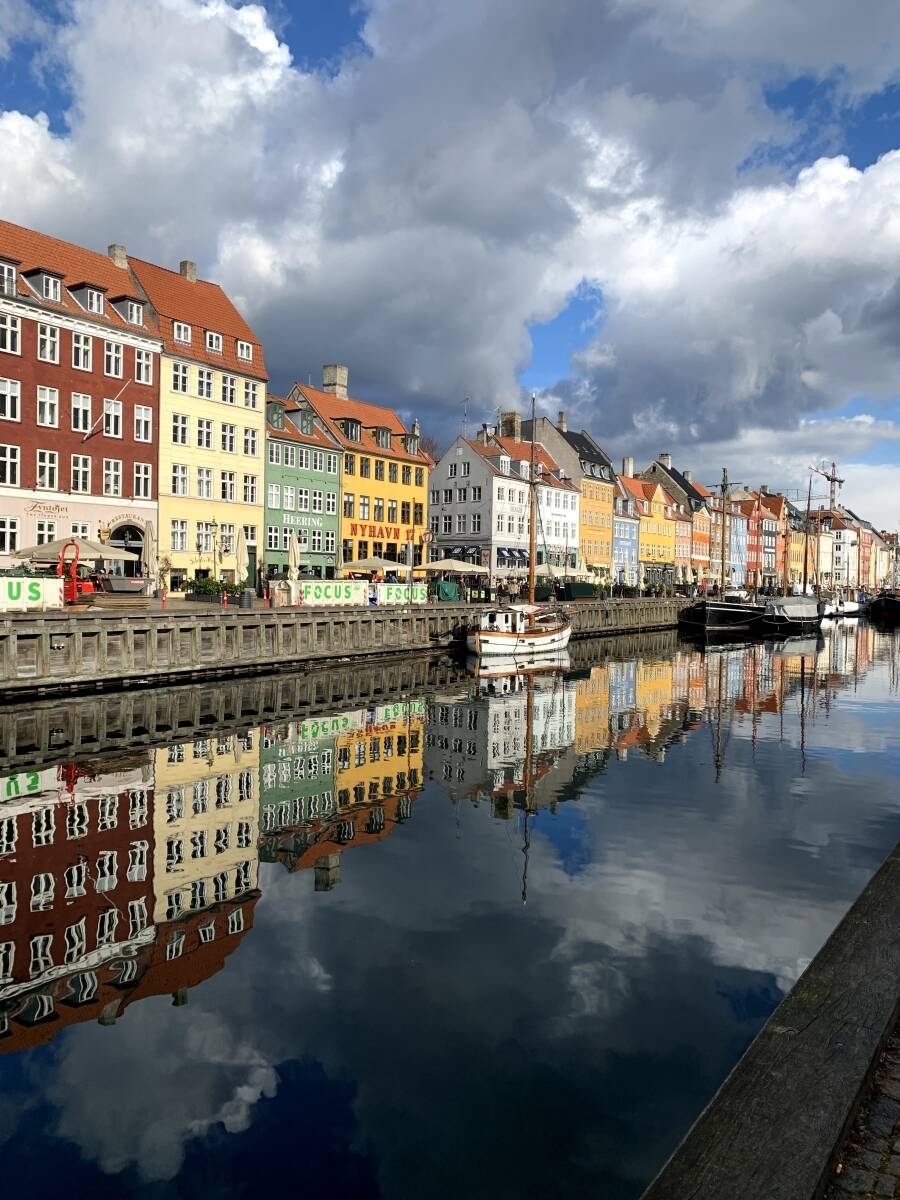 Immagine: Nyhavn e le classiche casette colorate di Copenhagen